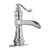 Bathlavish Bathroom Sink Faucet Chrome Waterfall Spout Single Handle One Hole Deck Mount Lavatory Commercial