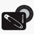 BibBits Magnetic Race Bib Holders (Safety Pin Design) (Black)