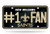 NFL Rico Industries #1 Fan Metal License Plate Tag, New Orleans Saints