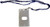 U.S. Coast Guard Lanyard Badge Holder - Blue Lanyard with White Text