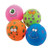 12 Inflatable Mini approx. 4.5" Monster Beach Balls, Assorted