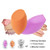 FAMATE Makeup Sponge Set Latex-Free Blender Beauty Sponge Flawless Foundation Blending Sponge For Concealer, Powder, Makeup Blender Holder & Travel Cases (Orange+Puple)