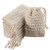 Trounistro 24 Pack Soap Exfoliating Bag Pouch Soap Saver Natural Ramie Soap Bag Hand Made Soap Bag Mesh Soap with Drawstring for Bath & Shower Use