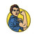 Rosie The Riveter Embroidered Iron on sew on Patch We can Do it Vintage Poster
