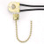 Zing Ear Fan Light Switch, ZE-109 On-Off Speed Ceiling Fan Switch Beaded Pull Chain Extension Compatible with Hunter Ceiling Fans Light, Lamps and Wall Lights (Brass Pull Chain)