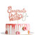 Rose Gold Glitter Congrats Doctor 2020 Cake Topper - 2020 Graduation Party Decoration, 2020 RN Congrats Grad Photo Prop