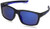 Southpole 5043SP Rectangular Sunglasses, Black & Blue, 55 mm
