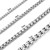 3-7mm 8-36In Square Rolo Stainless Steel Chain Necklace Round Box Necklace Jewellery for Men Women (Stainless-Steel, 5mm Wide, 28) 3-7mm 8-36In Square Rolo Stainless Steel Chain Necklace Round Box Necklace Jewellery for Men Women (Stainless-Steel, 5mm Wide, 28)