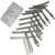 HENGYEE Understring Radius Gauge Luthier Tools + String Action Ruler Gauge Measuring Tool for Guitar and Bass Setup