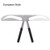 Eyebrow Ruler, Permanent Tattoo Eyebrow Measure Balance Extension Ruler Three-point positioning design Ruler Shape Stencil Stainless Steel Makeup Tool(3#)