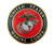 United States Military Marine Corps Metal Auto Decal Emblem, 4 Inch