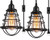 Industrial Plug In Pendant Light Vintage Hanging Cage Pendant Lighting E26 E27 Mini Pendant Light Edison Plug In Light Fixture On/Off Switch 2 Pack (Renewed) Industrial Plug In Pendant Light Vintage Hanging Cage Pendant Lighting E26 E27 Mini Pendant Light Edison Plug In Light Fixture On/Off Switch 2 Pack (Renewed)