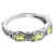 Carolyn Pollack Sterling Green Peridot Gemstone 3 Stone Ring Size 5