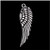 Pack of 80 Angel Wings Charms Pendants Silver Craft Supplies for Jewelry Making Tibetan Accessories for Bracelets Necklace DIY