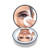 OMIRO LED Lighted Compact Mirror, 3½" Mini 1X/10X Magnification Daylight Travel Makeup Mirror for Purses (Black)