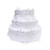 50pcs snowflake decorations edible cake toppers snowflake Cupcake Toppers edible frozen cake topper for the winter cake decoration(White)