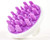 Zyllion Scalp Massager Dandruff Brush - For Exfoliating Treatment, Shampoo Scrubbing, and Hair Growth (Purple)