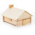 Wood Model KIT Makes 1 Log Cabin (6 Pack)
