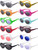 Blulu 12 Pairs Clout Oval Goggles Oval Kurt Mod Thick Frame Round Lens Sunglasses Oval Round Glasses Mod Sunglasses for Women Men Teenagers Girls Boys 12 Colors