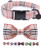 DOGWONG Cotton Dog Collar with Bowtie for Small Medium Large Dogs Plaid Pet Collar Comfortable Dog Collar, Bowtie Dog Collar Adjustable XXS-XL
