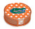 Thirstystone Stoneware Drink Coaster Set with Holder, University of Florida Dots