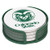 Thirstystone Stoneware Drink Coaster Set with Holder, Colorado State University