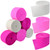 Crepe Paper Streamers for Valentine's Day, Jerbro 738 Ft Pink White Rose Red Crepe Paper Roll for Wedding Bridal Baby Shower Party Backdrop Decorations, 9 Rolls