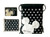 Disney Mickey Mouse Glow in the Dark Drawstring Backpack Plus Autograph Book with Purse - Set of 3 Silver (Big Head)