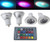 4pcs 3W RGBW LED Lamp E27 16 Color Changing Light Bulb IR Remote 85-265V