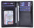 Slim Thin ID/Credit Card Holder Leather Bifold Front Pocket Wallet RFID Blocking (Black)