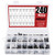 Hilitchi 240-Pcs 24 Values Black Electrolytic Capacitors Assorted Assortment Kit Range 0.1uF?1000uF with Storage Box