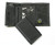 Nylon Trifold Wallet with Zippered Coin Pocket (Black)