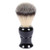 Shaving Brushes for Men, JR 0.79inch Synthetic Nylon Brush Hair Knot with Pure Black Engineered Plastic Handle Shaving Brush for Safety Razor, Double Edge Razor, Shaving Razor