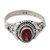NOVICA Garnet .925 Sterling Silver Cocktail Ring, Traditional Romantic'