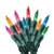 Prextex Christmas 100 LED Cool Multi Color Green Wire Light Set Christmas Decoration
