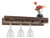 SeaTeak 62426 Wineglass Rack with Shelf