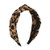 Leopard Print Headband for Women Girls - Wide Striped Knotted Bow Headbands Cheetah Hairband Hair Hoops Accessories Bow Cross Head Band Wrap