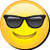 AQUARIUS Emoji Sunglasses Funky Chunky Magnet