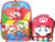 Mario Luigi Large Backpack 16" with Utility Bag and Insulated Lunchbox