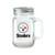 Boelter NFL Pittsburgh Steelers 16oz Mason Jar w/Handle