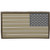 Maxpedition Gear Reverse USA Flag Patch Large, Arid, 3.25 x 1.75-Inch