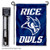 College Flags & Banners Co. Rice Owls Garden Flag with Pole Stand Holder