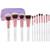 BH COSMETICS 12 Piece Crystal Quartz Brush Set, Pink