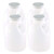 Pinnacle Mercantile 32 Ounce Plastic Jug (4 -Pack) Reusable, Food-Safe, BPA Free | Heavy-Duty HDPE Containers for Water, Sauces, Soaps, Detergents, Liquids, | Screw-On Cap