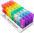 Pill Organizer Monthly - 31 Day Am/Pm Daily Pill Organizer 32 Pill Cases for Each Day, Pill Dispenser and Monthly Pill Organizer Box for Vitamins, Medicine and Medication