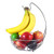 Fruit Bowl with Banana Holder, Fruit Basket with Banana Tree Hanger