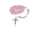 Catholic Rosary with Metal Crucifix Cross Made in Italy Miraculous Pink Oval Beads (Pink)