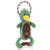 Charming Pet Scrunch Bunch Duck Squeaky Plush Dog Toy - Interactive Soft Cuddly Animal - Tough and Durable Squeaky Tug Toy, Green, One-Size