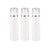 3Pcs Disposible White Airless Pump Press Bottle with Lid and Silver Coil Empty Plastic Vacuum Container Vial Jar Pot Makeup Holder for Lotion Essence Emulsion Essence Serum (50ml/1.7oz)