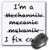 3dRose Im a Mechanic I Fix Cars Mouse Pad (mp_193251_1)